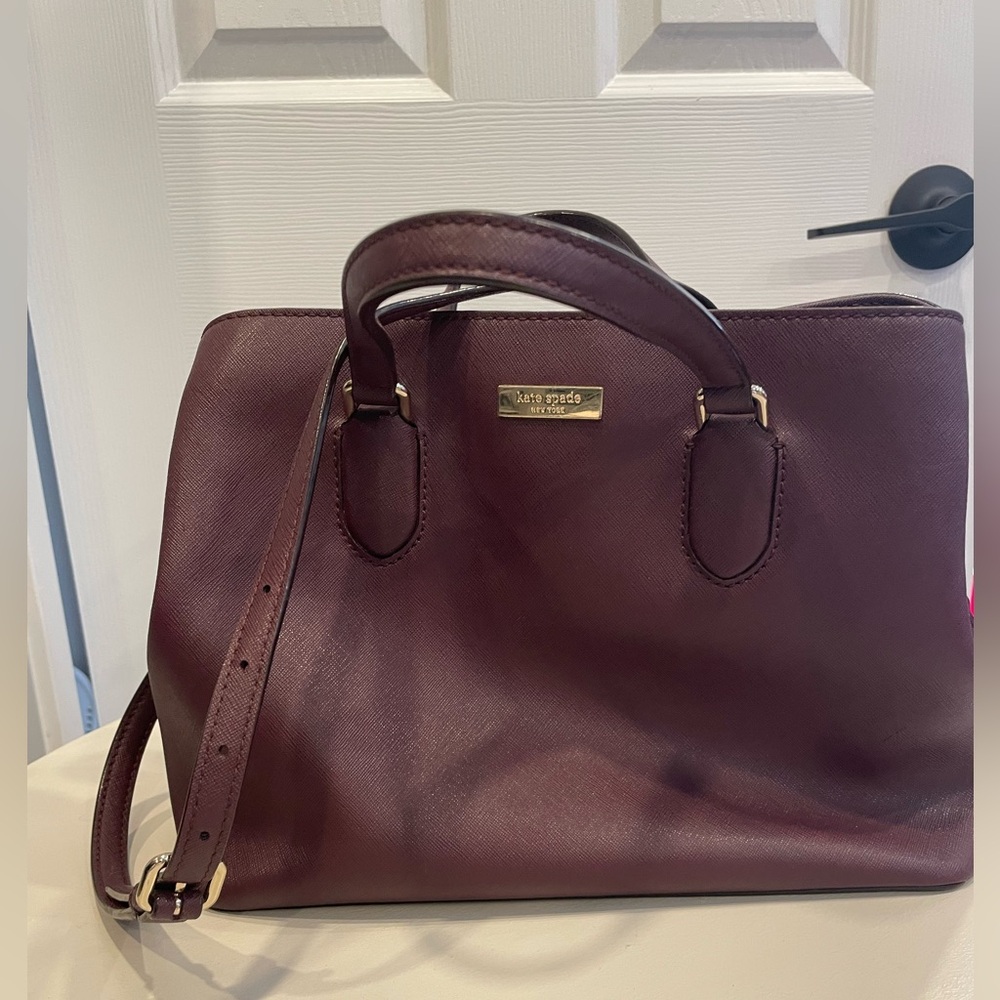 Kate Spade Women's Leather Satchel - Burgundy